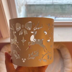 Sonoma Cream Reindeer Candle Holder